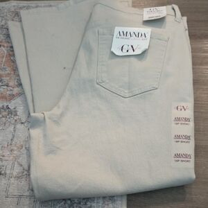 Gloria Vanderbilt Women's Cream Jeans